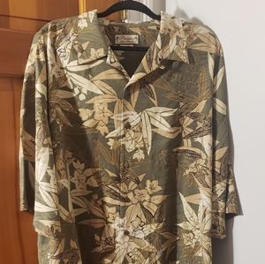 Pusser's Island Reserve Men's 100% Silk Hawaiian Shirt
